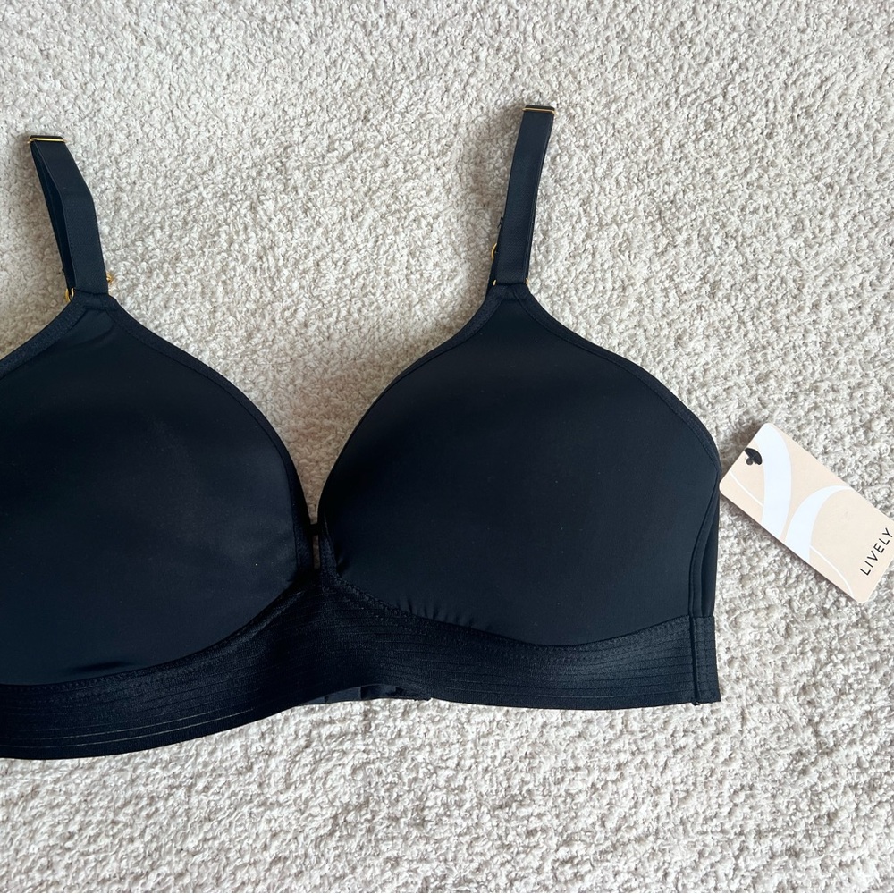 Lively Black Full Coverage Bra with Adjustable Straps